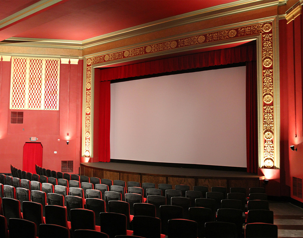 movie screen in the world theatre